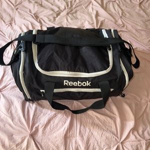 Reebok black and white gym bag travel bag